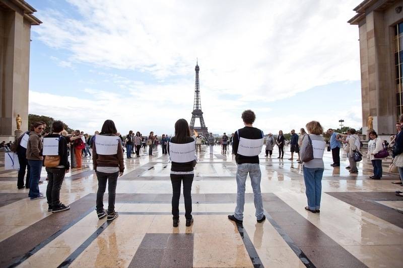 cercle silence Paris strasbourg libération éléphants