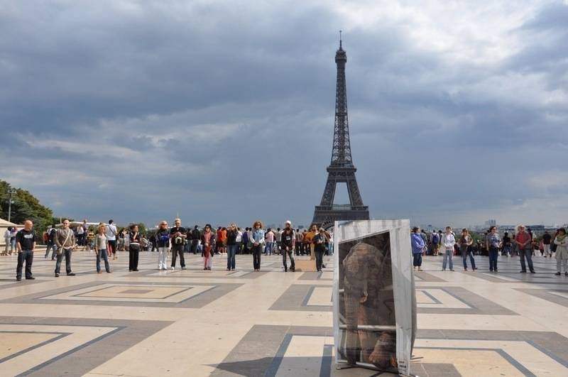 Cercle libération éléphants de cirque trocadéro
